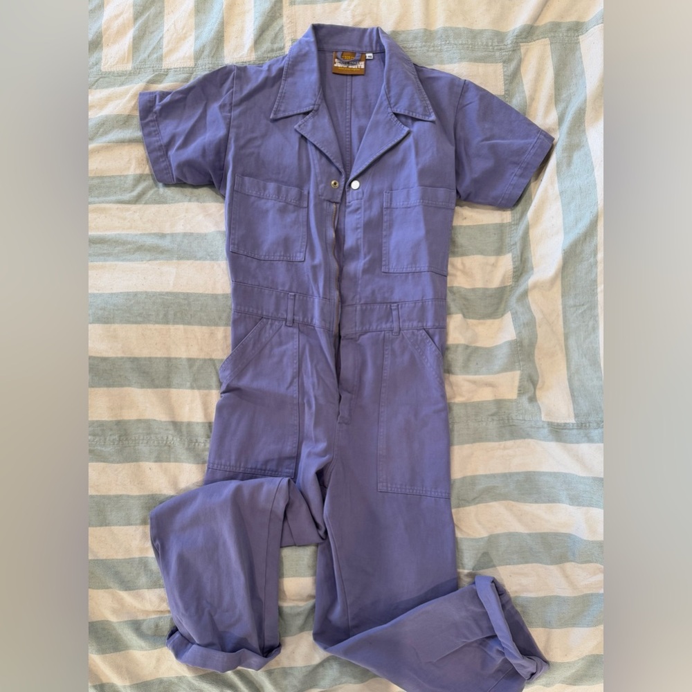 Big Bud Press Short Sleeve Jumpsuit in Wild Grape